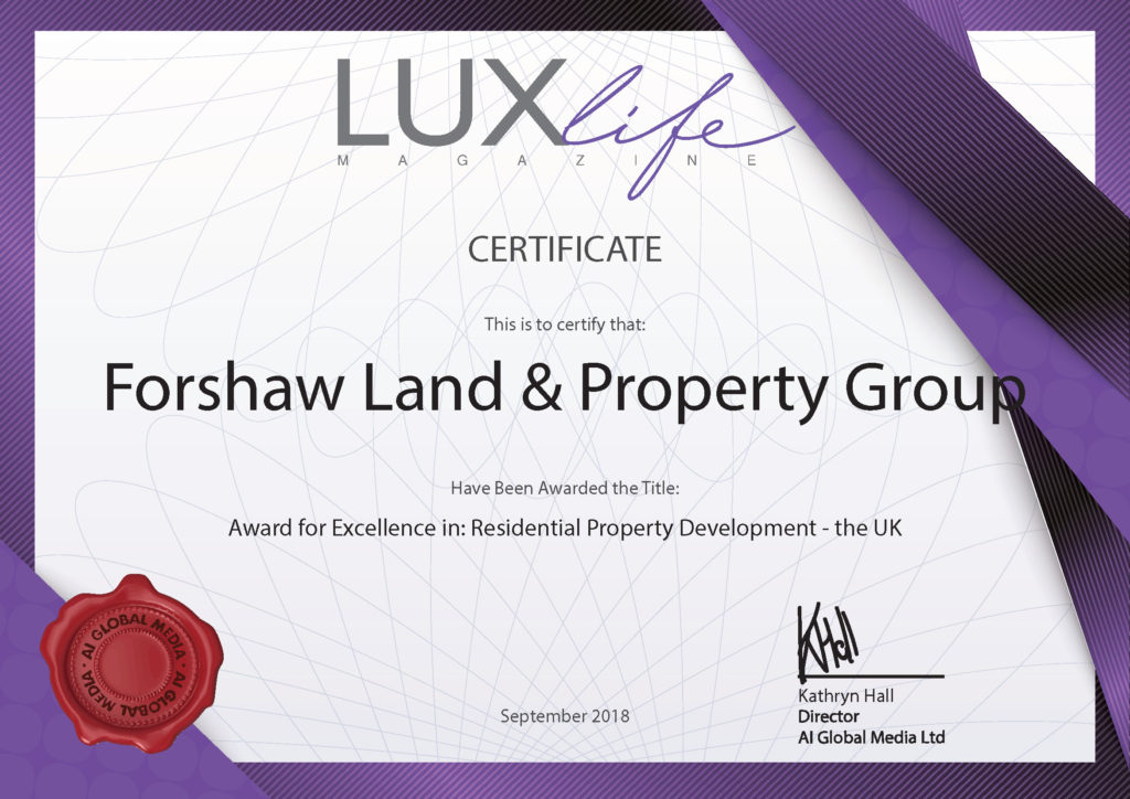 Forshaw Land Property Group Award